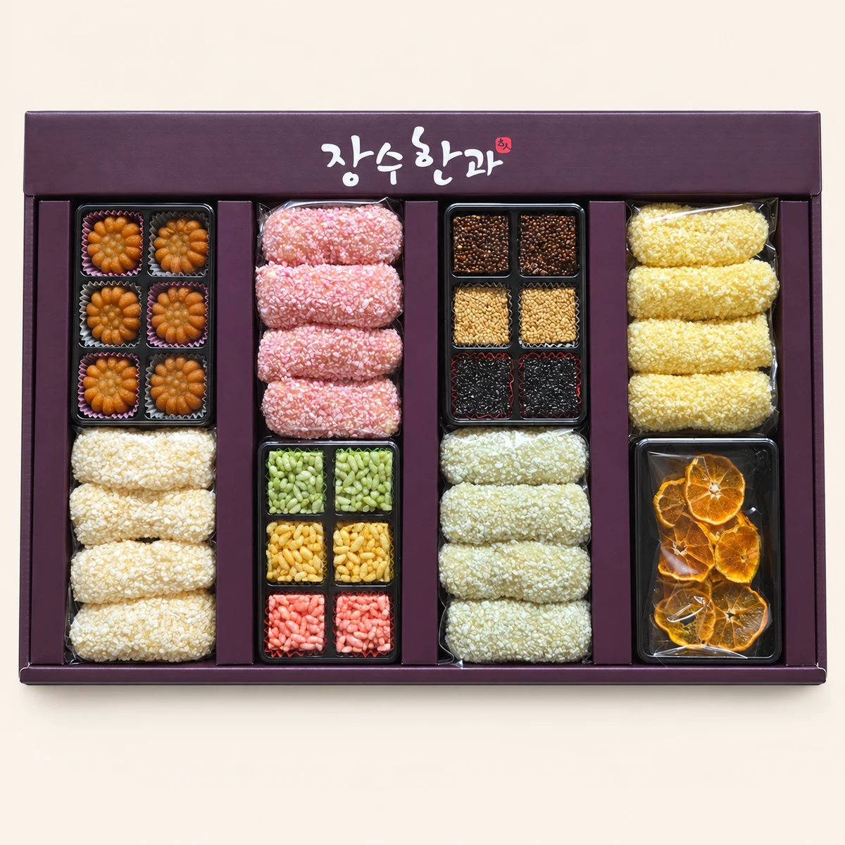 장수한과 유과·강정 사만오천원 구성 상품 구성